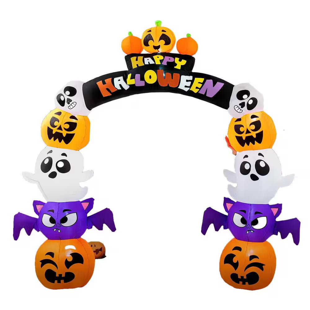 8 Ft. LED Archway Pumpkin Halloween Inflatable