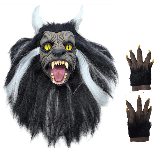 Impersonator Michael Joseph Jackson Costumes Stuff Werewolf Bloodcurdling Mask Thrilling Vocal Concert for Halloween