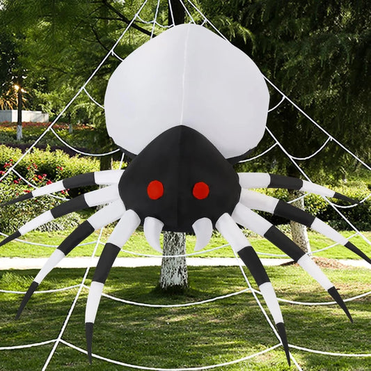 6 FT Inflatable Halloween Spider with Magic Light for Outdoor Decoration